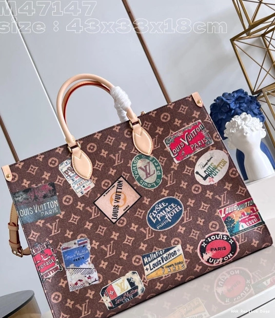 Aaa replica ru VUITTON LOUIS BAG-43*33*18.5cm Voyage ONTHEGO TOTE 0816
